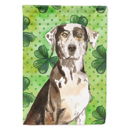 Carolines Treasures Shamrocks Catahoula Leopard Dog Flag Canvas House Size CK1808CHF